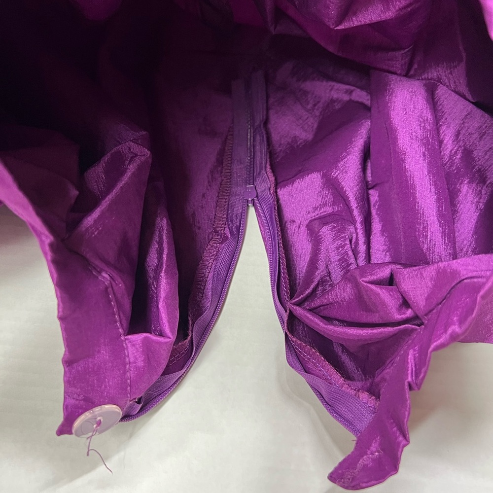Purple Midi Skirt Taffeta Skirts High Waisted Flare A-Line Formal Wear Party Y2K - Picture 15 of 17